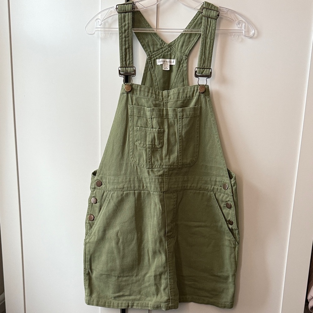 Aeropostale Green Overall Skirt